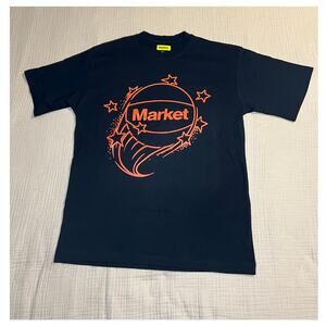 Market Studios Black Basketball T-Shirt Large Hypebeast NWOT (B130176)